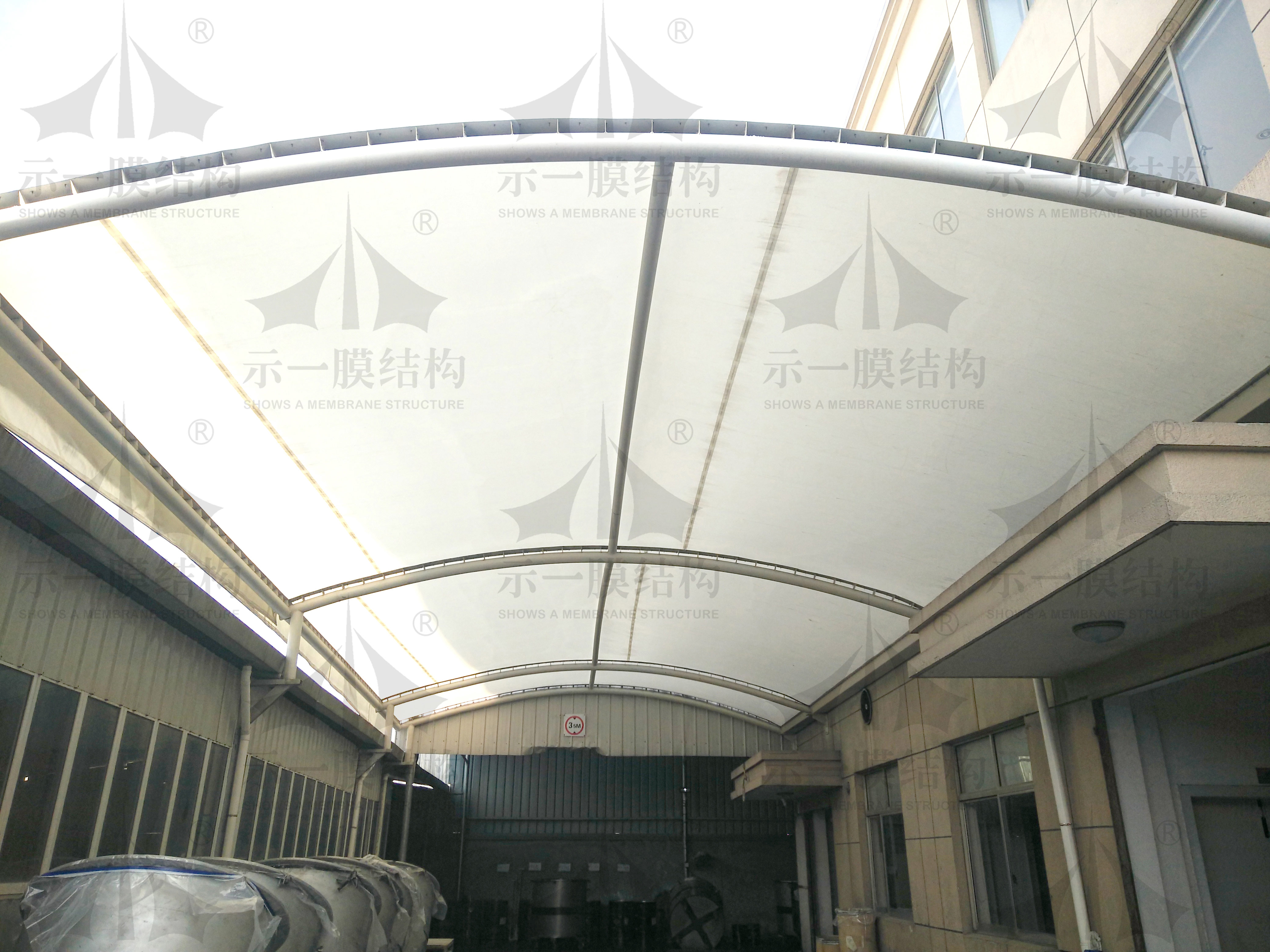 上海示一膜结构浙江工厂膜结构雨棚