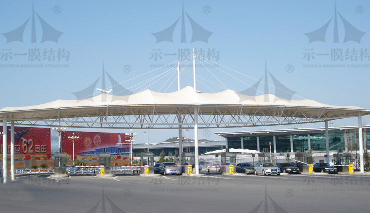 上海示一膜结构公交站台膜结构