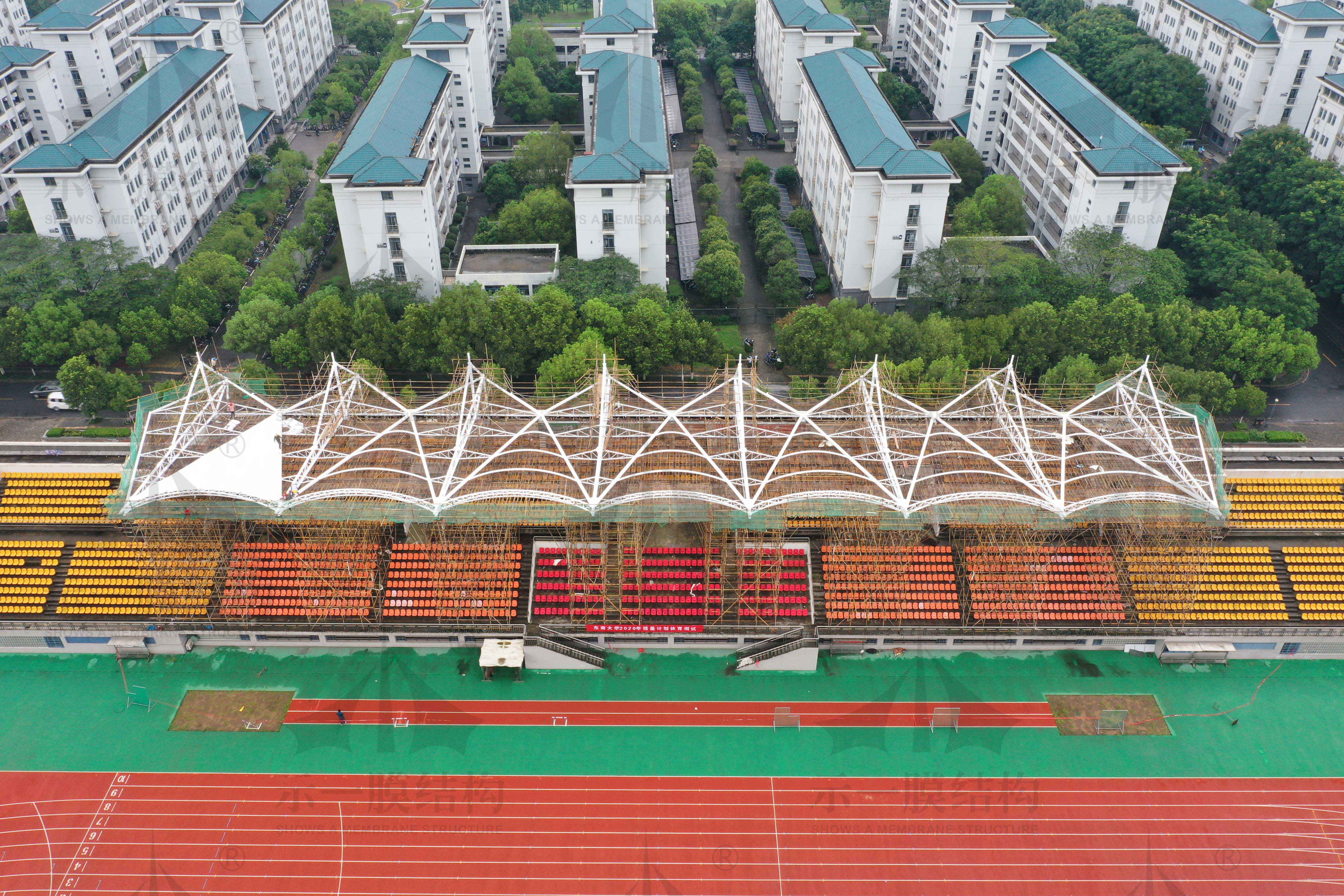 上海示一膜结构南京东南大学九龙湖校区体育看台（一）