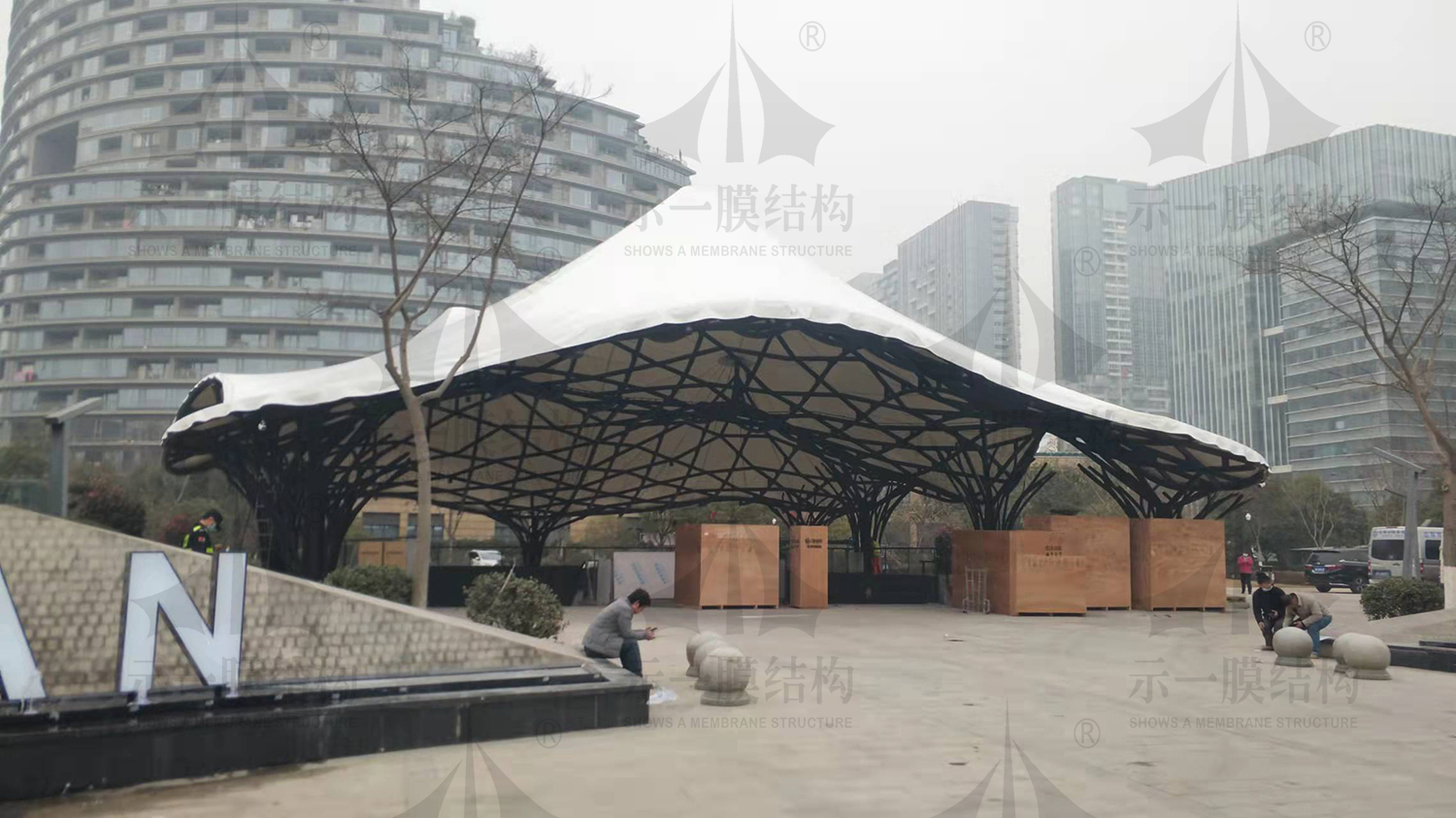 上海示一膜结构有限公司正常复工
