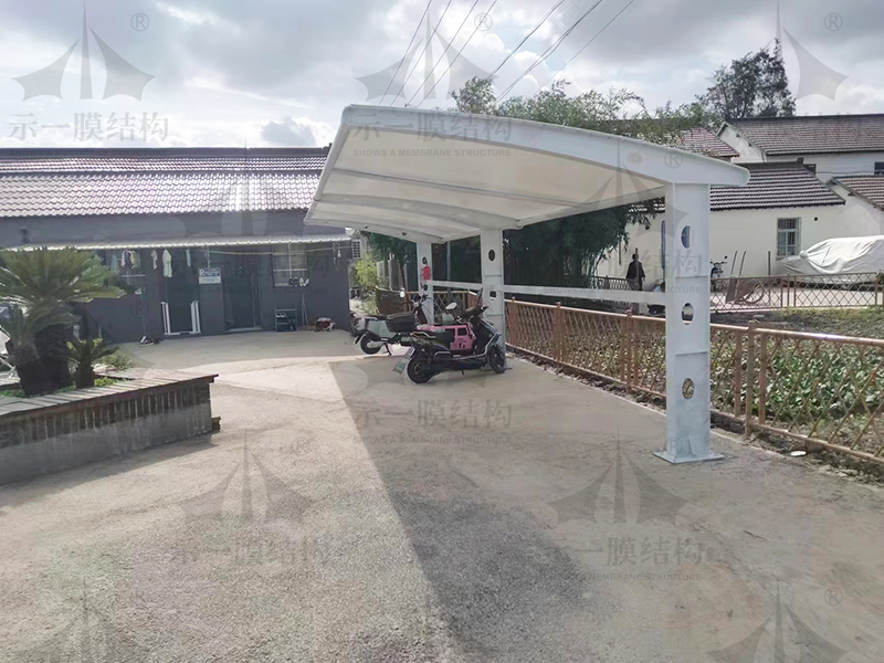 上海示一膜结构香花桥街道膜结构车棚